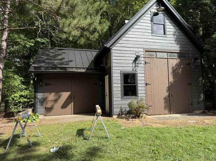 Completed garage exterior renovation